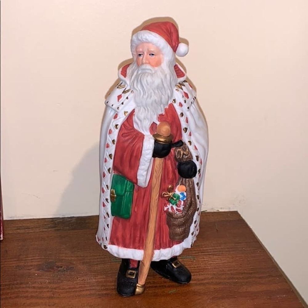 Vintage Traditions Porcelain Collectible Santa Claus - Santas Through the Ages
